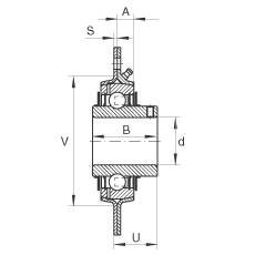 �������Ԫ GRRY25-VA, ������/�ĸ���˨�׵ķ������������Ԫ����ѹ�ְ壬��Ȧ��ƽͷ�ݶ���R ���ܷ��� �͸�ʴ����